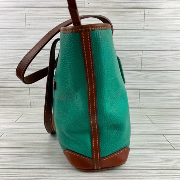 Dooney & Bourke Charleston Spearmint Pebble Shopper Tote Bag - Picture 4 of 13